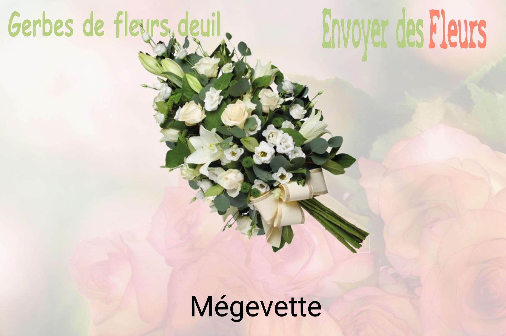 Gerbe de fleurs de deuil livrée à Mégevette